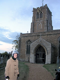 evening falls at Swavesey