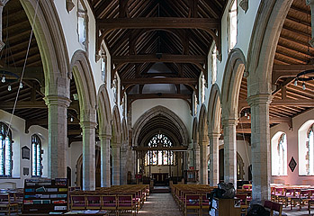 the nave looking east