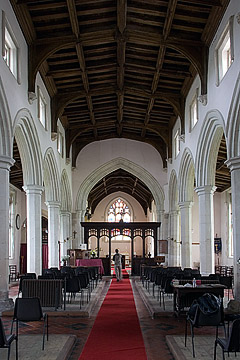 the nave looking east