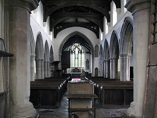 Barrington nave looking east