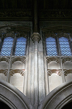 looking up in the nave