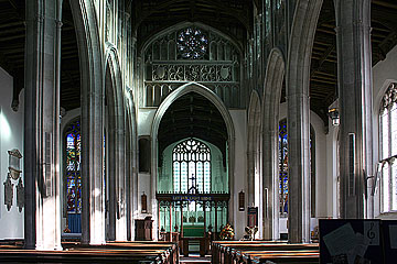 the interesting ensemble over the chancel arch - only just pre-reformation