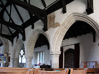 the south arcade of the nave