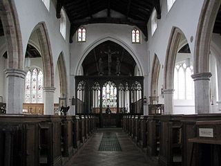 looking east up the nave