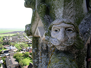 Sutton tower parapet