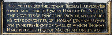 whittlesey - hake inscription