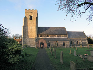 winter sunlight on St Mary