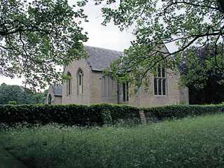 sat in a queit corner - Landwade Church