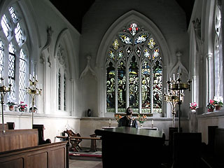 the chancel - light and white and expensive