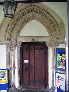 the door