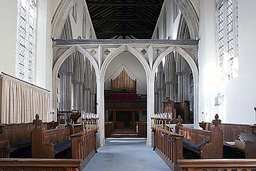 looking east from the chancel