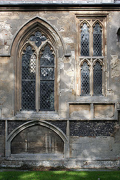 the south aisle wall