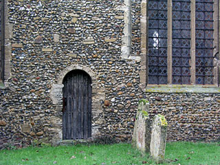the (re-set?) priests door at sawston