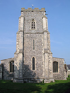 sat down in its churchyard like a lady in a farthingale